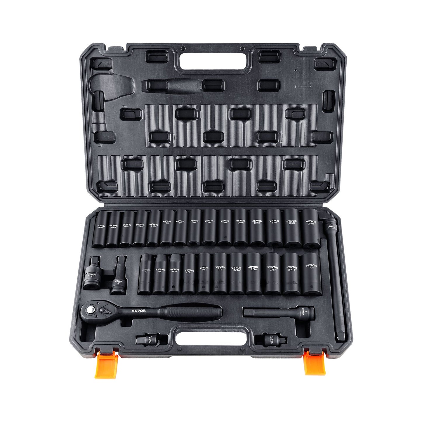33Pcs 1/2" Drive Impact Socket Set