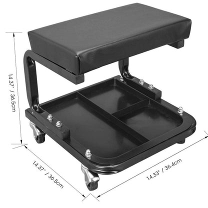 Mechanics Stool With Tool Plate