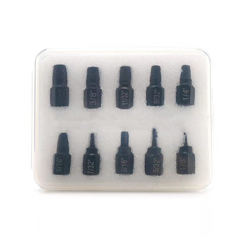10-piece Rounded Screw  Hex Extractor Set