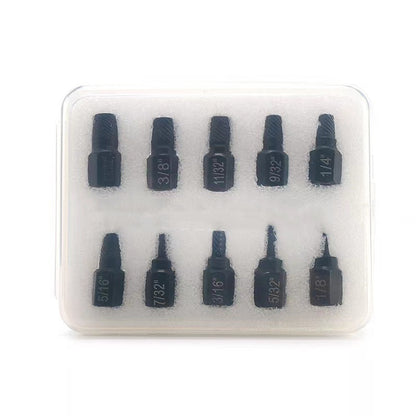 10-piece Rounded Screw  Hex Extractor Set